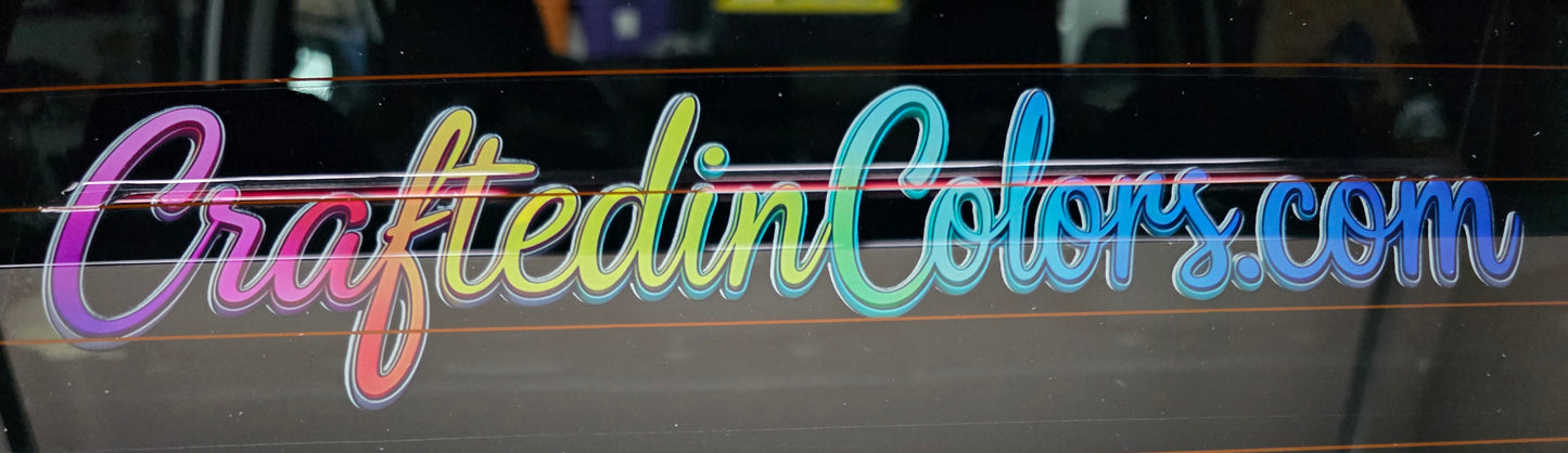Custom Window Cling