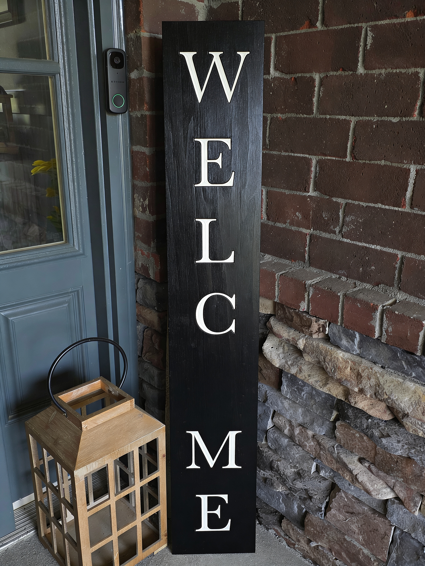 Unfinished Large Hanging/Porch Interchangeable Welcome Sign