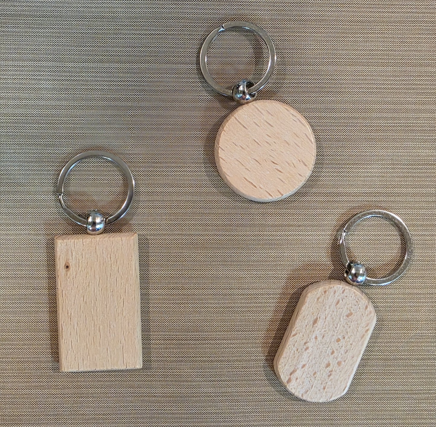 Wood Keychains - 3 Styles