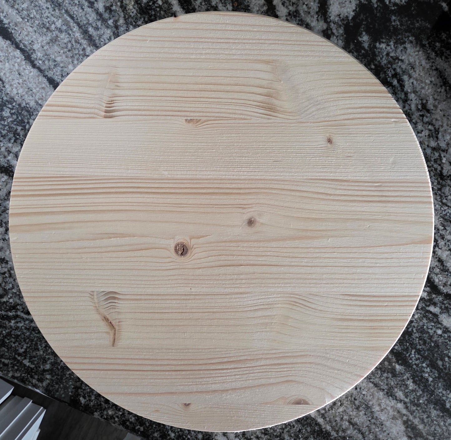 15" Round Knotty Pine Door Hanger / Wall Decor - 3 Colors