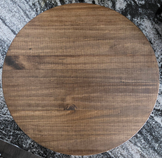 15" Round Knotty Pine Door Hanger / Wall Decor - 3 Colors