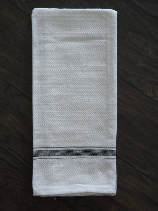 White & Black Tea Towel