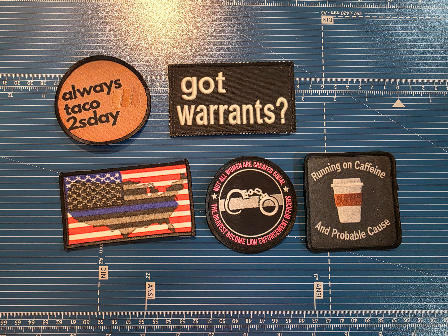 Fabric Patches - 4 Shapes