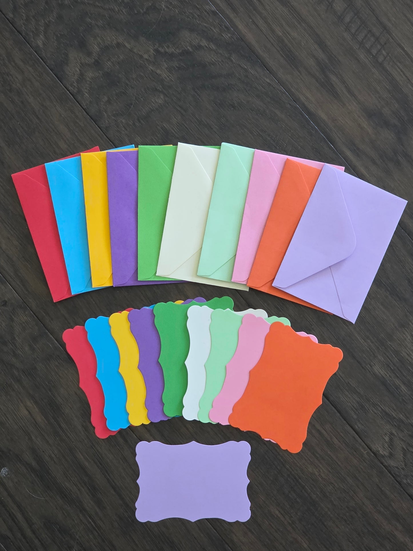 Custom Invitations & Announcements Cards w/Envelopes - 5 Colors