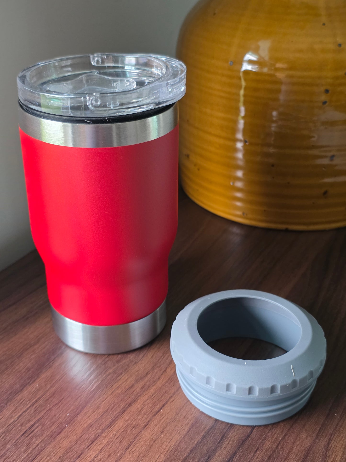 Powder Coated Stainless Steel 4n1 Drink Cups - 5 Colors