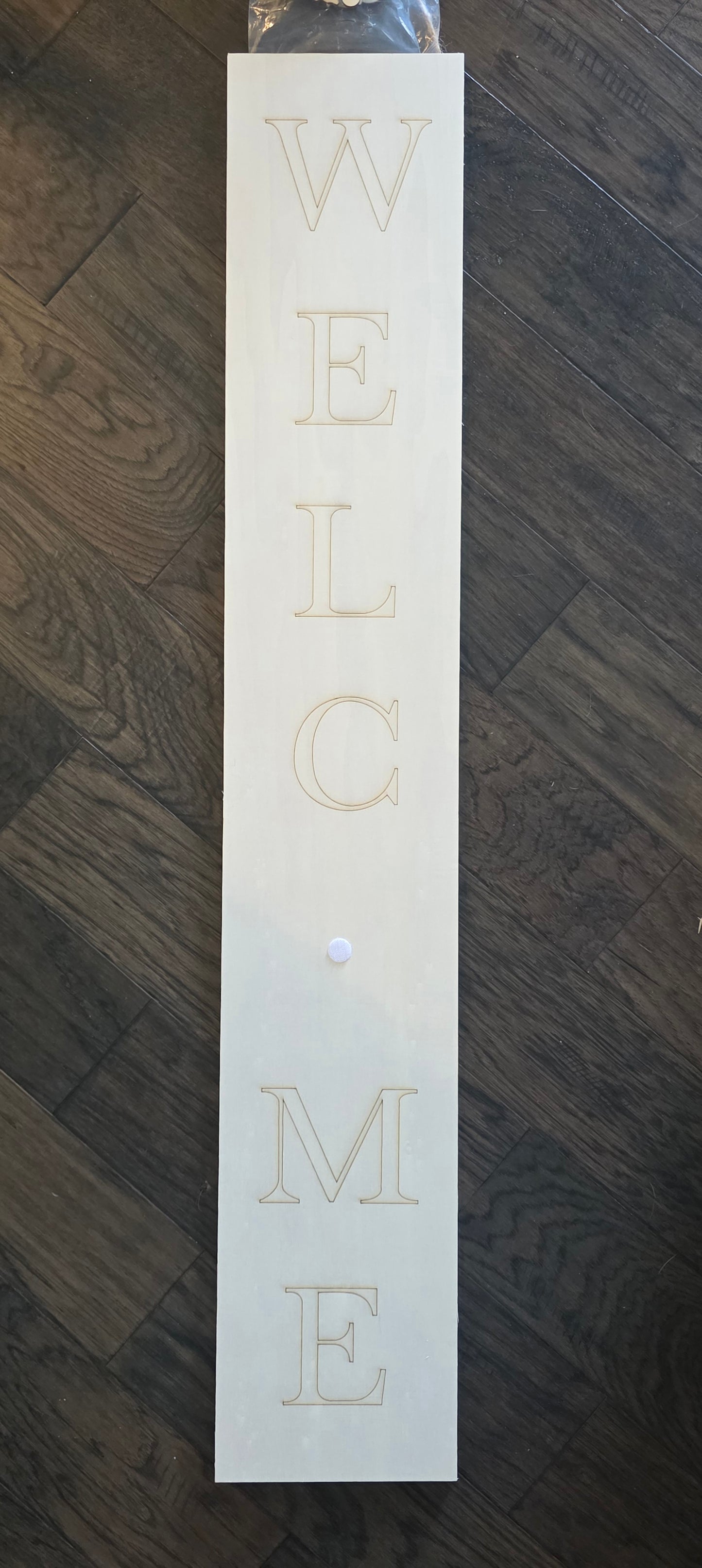Unfinished Large Hanging/Porch Interchangeable Welcome Sign