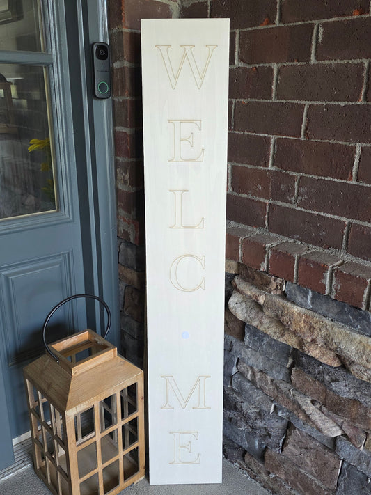Unfinished Large Hanging/Porch Interchangeable Welcome Sign