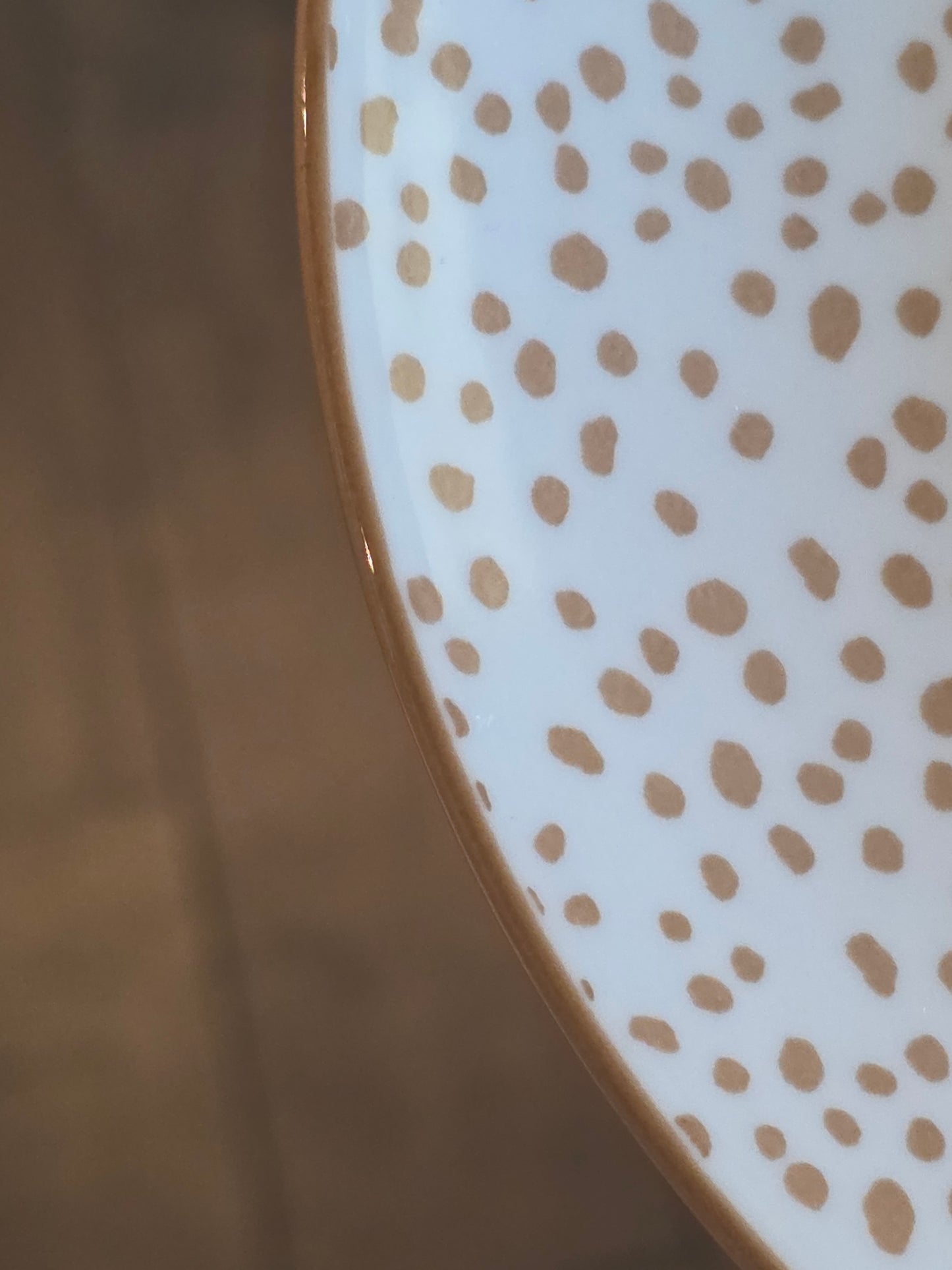 Decorative Dotted Ceramic Plate - 4 Colors
