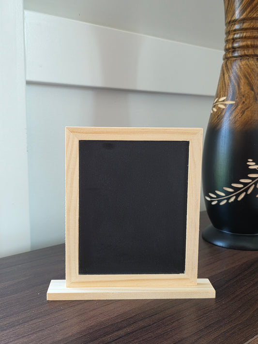 Custom Mini Blackboard Easel Decor - 2 Styles
