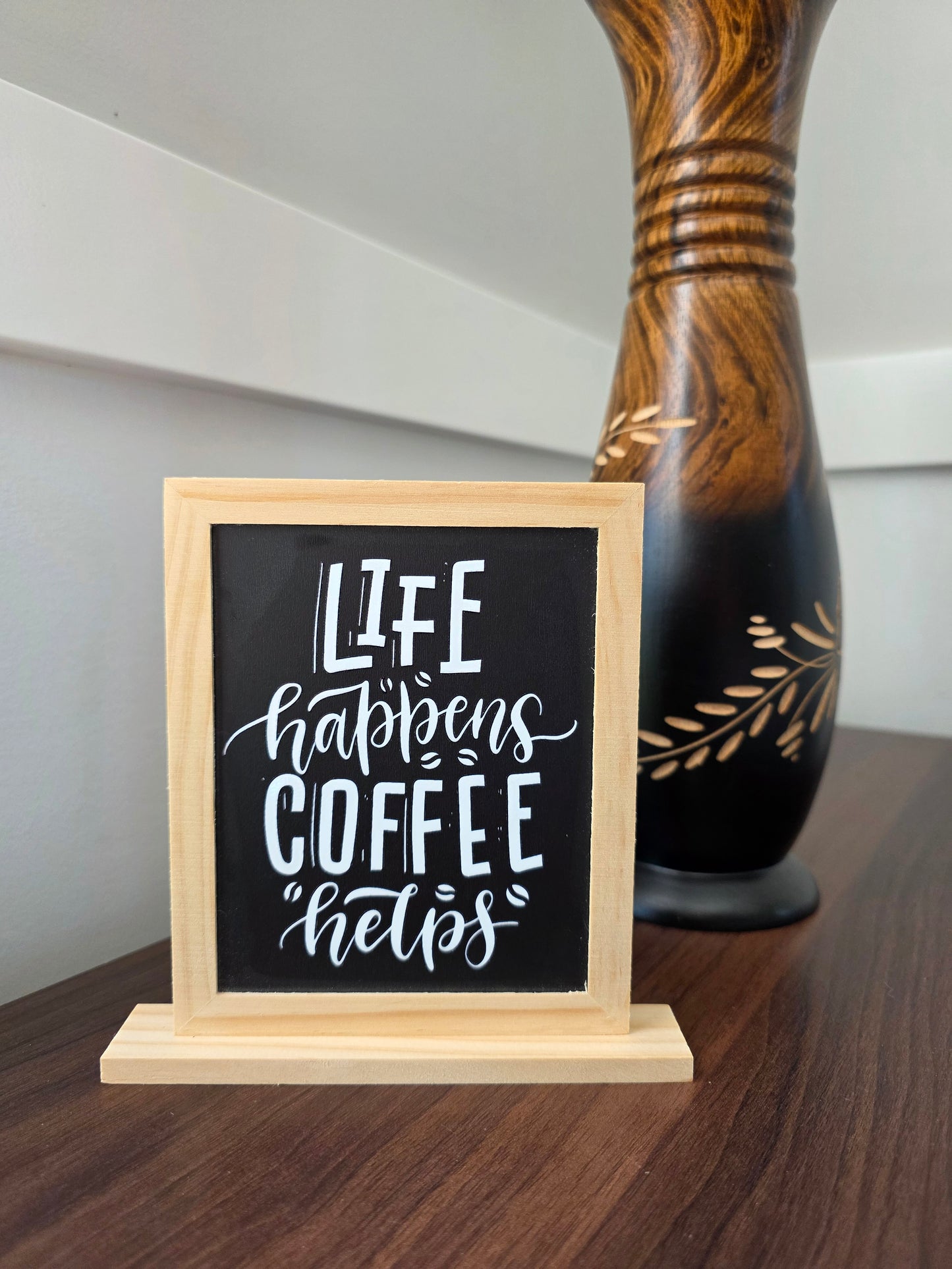 Custom Mini Blackboard Easel Decor - 2 Styles
