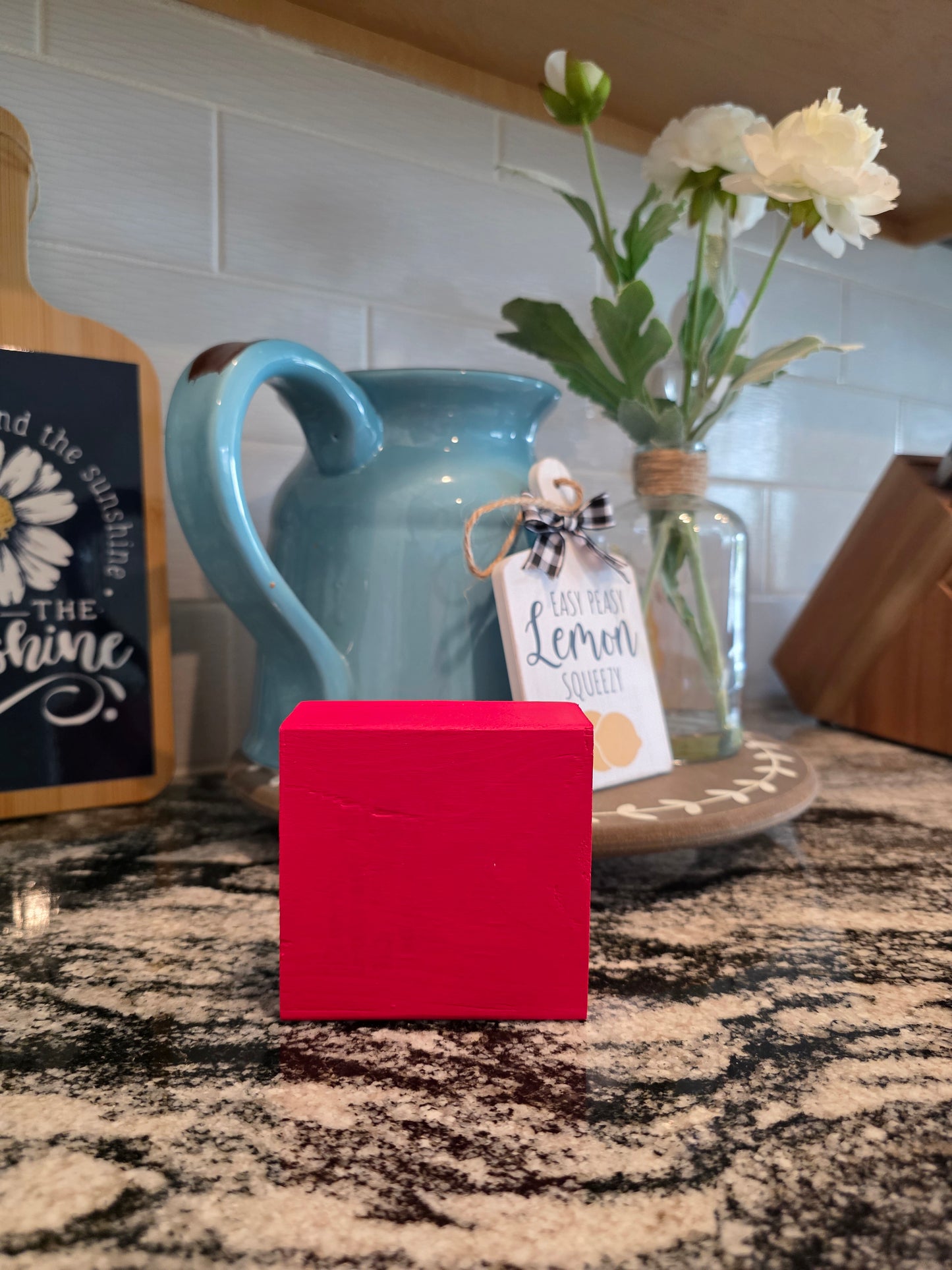 Custom Wood Block Decor - 3 Shapes / 13 Colors