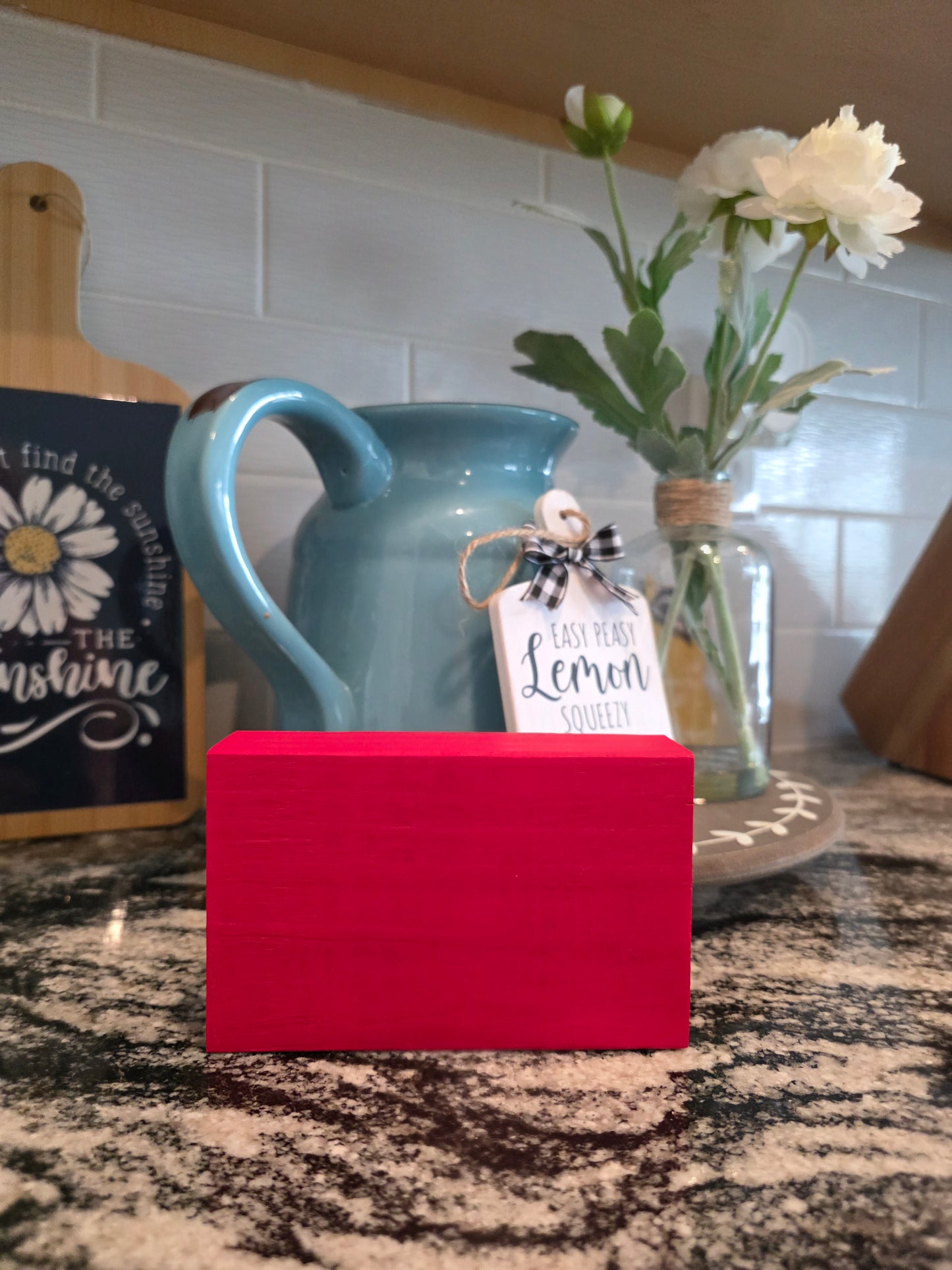 Custom Wood Block Decor - 3 Shapes / 13 Colors