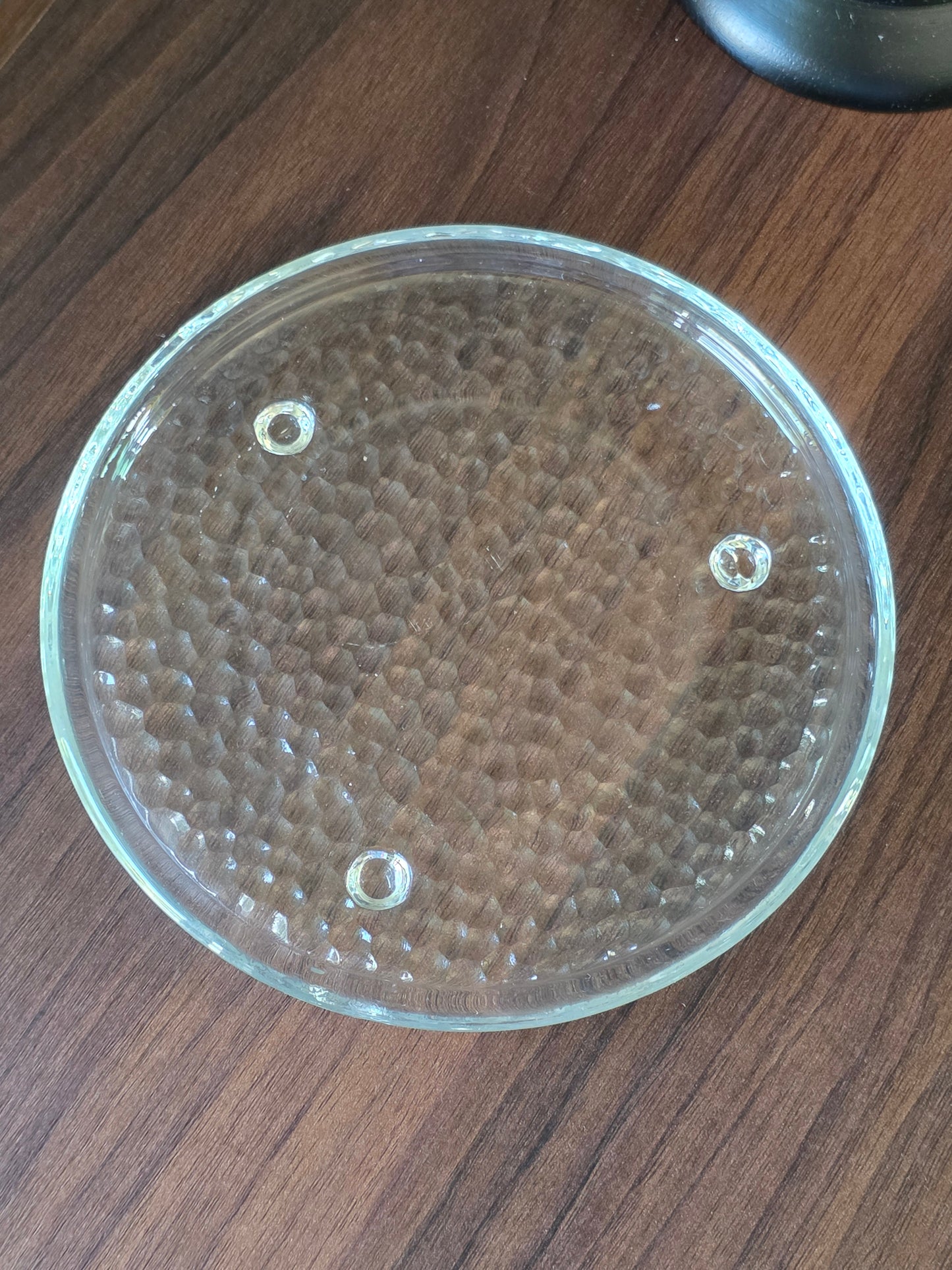 Luminessense Glass Plate Candleholder or Decorative Tray