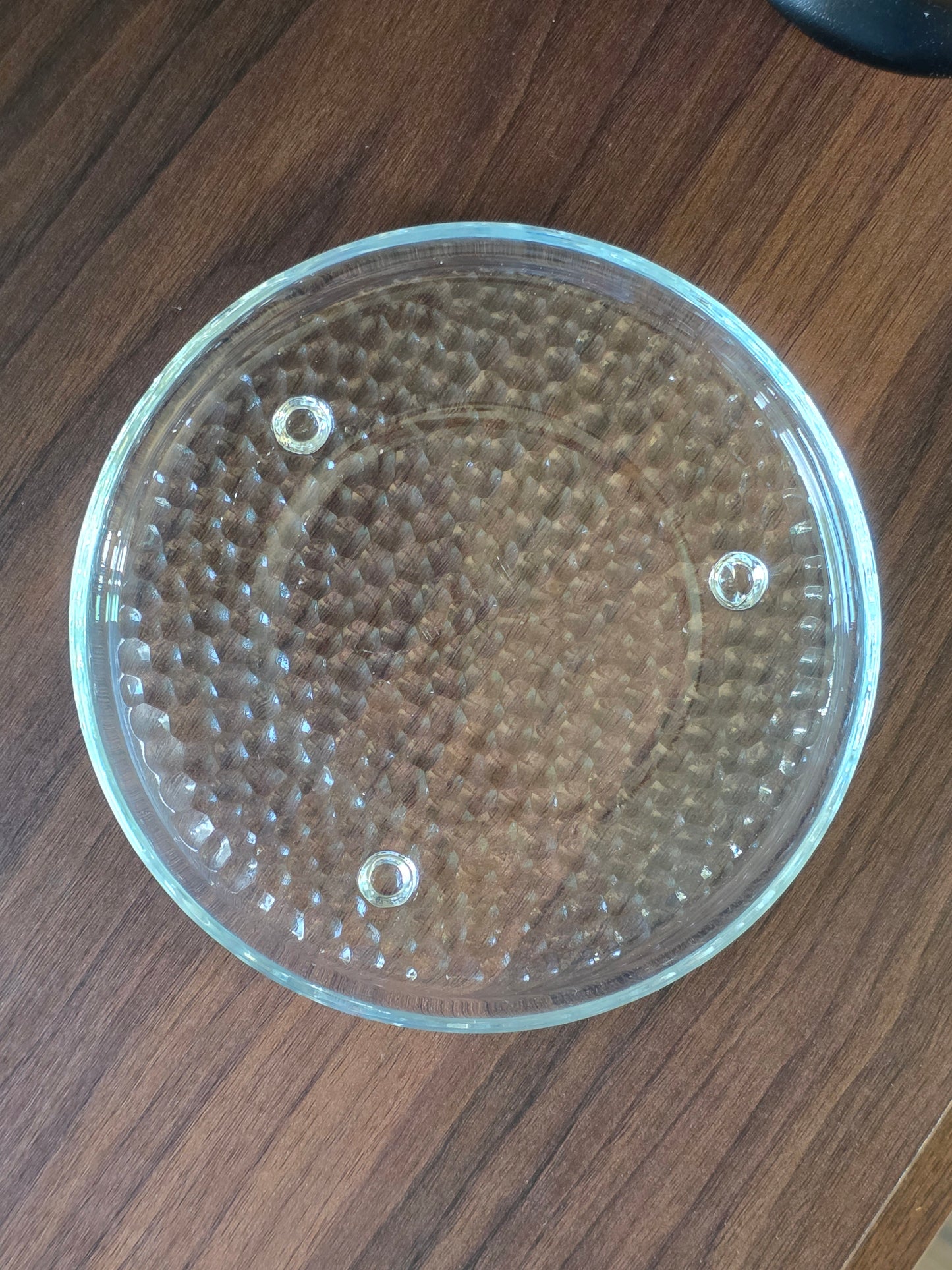 Luminessense Glass Plate Candleholder or Decorative Tray