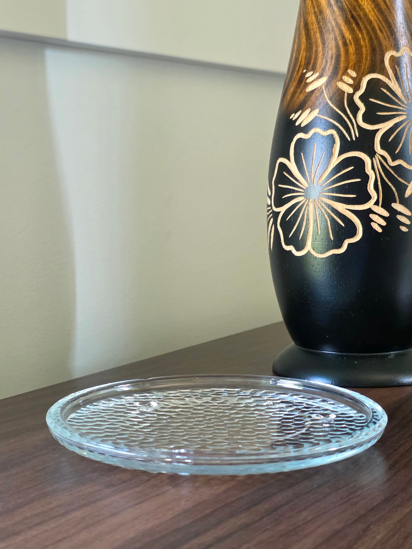 Luminessense Glass Plate Candleholder or Decorative Tray