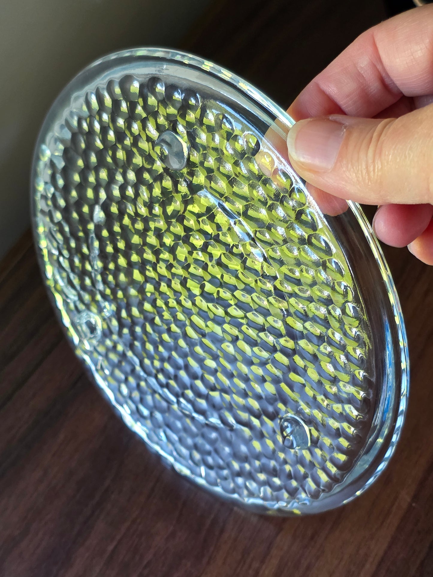Luminessense Glass Plate Candleholder or Decorative Tray