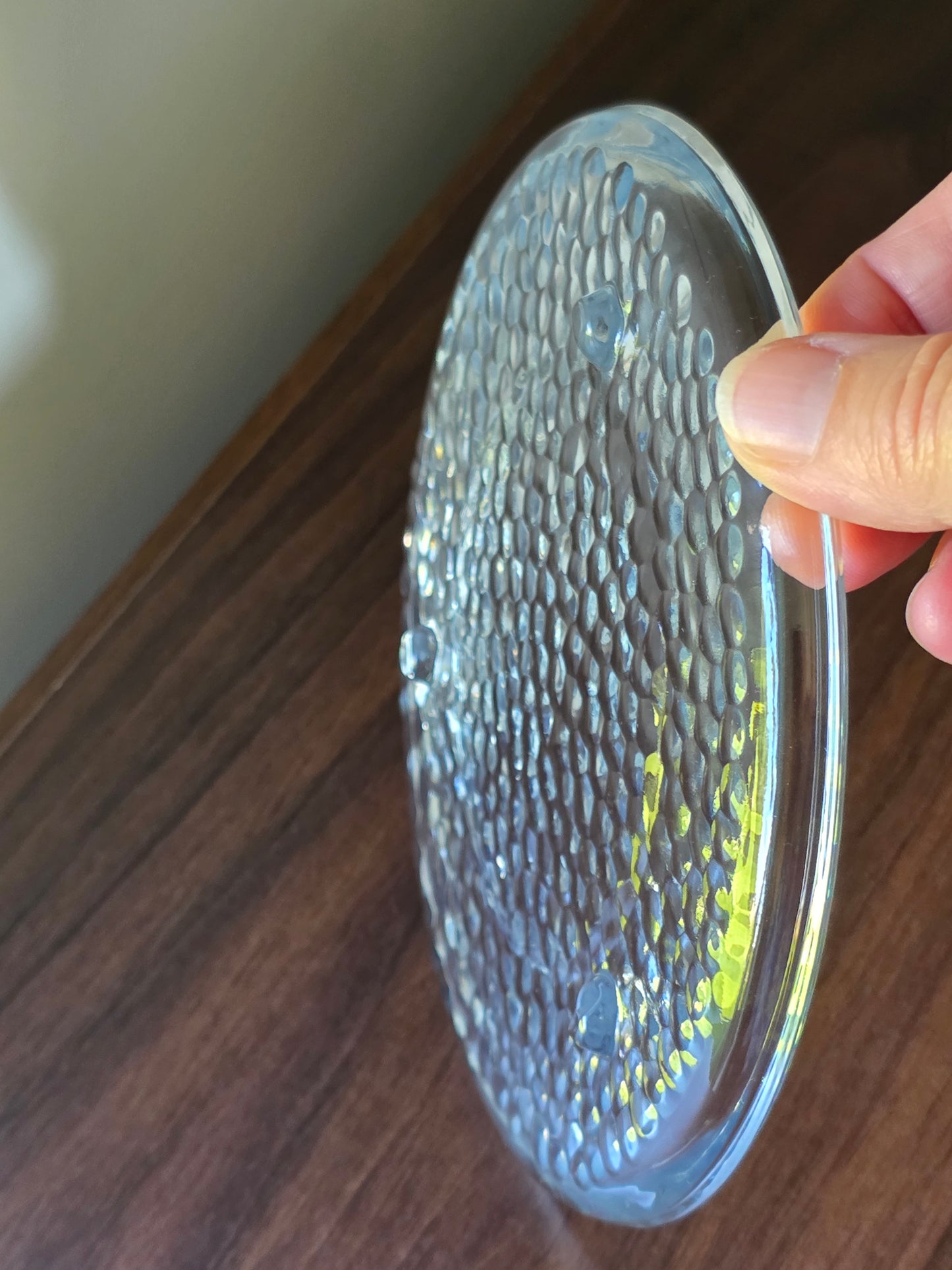 Luminessense Glass Plate Candleholder or Decorative Tray