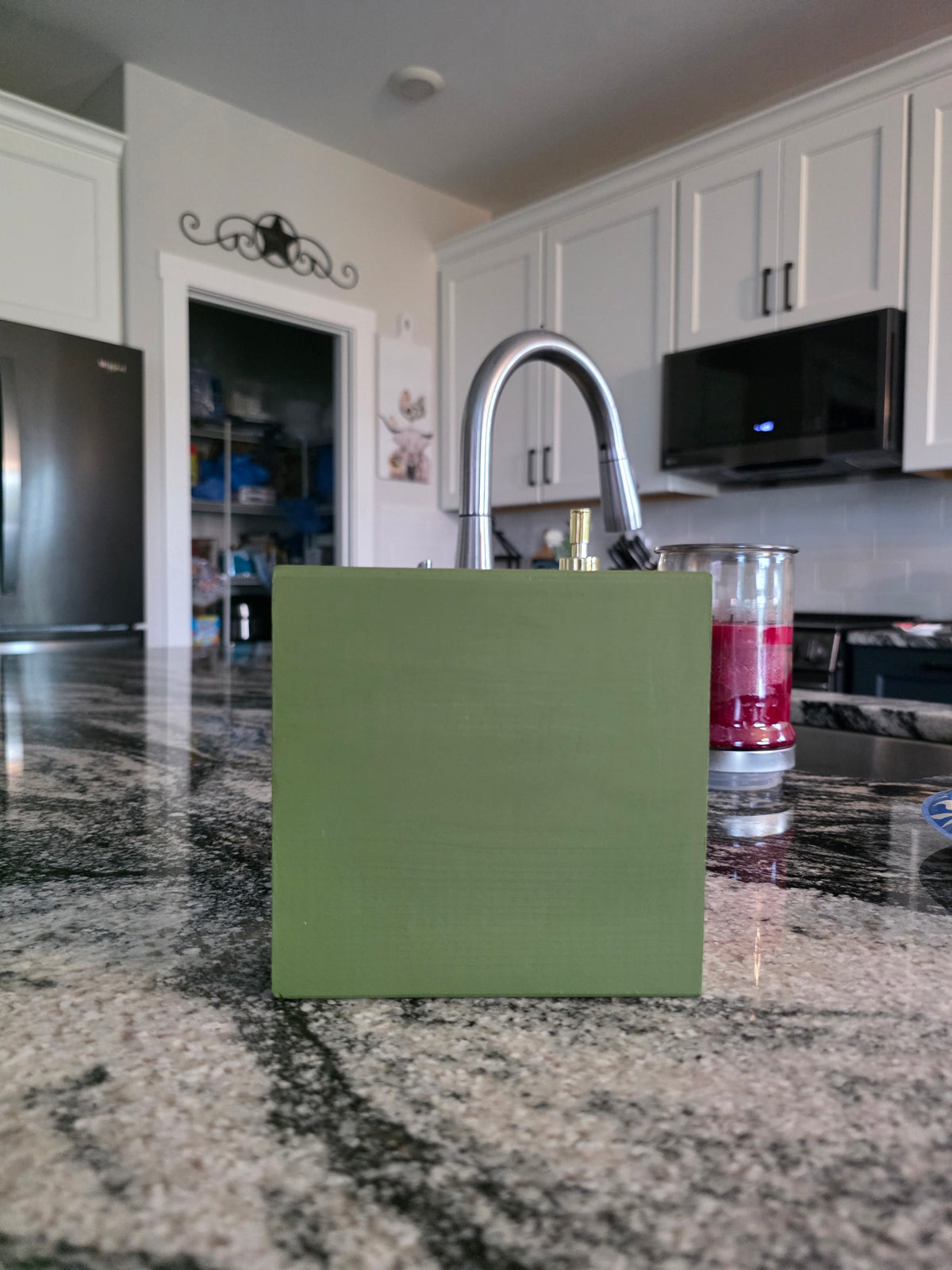 Custom Square Wood Block Decor - 5 Colors
