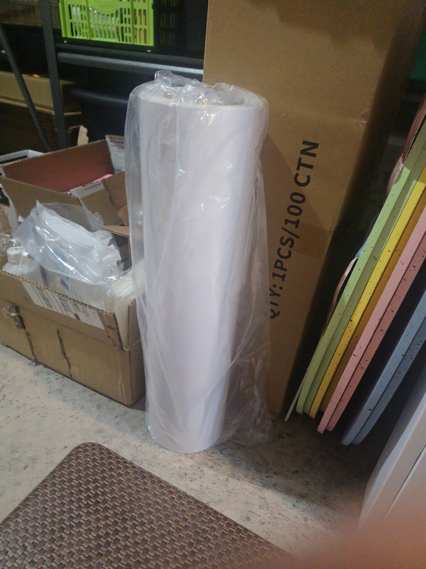 Clear Window Cling Roll