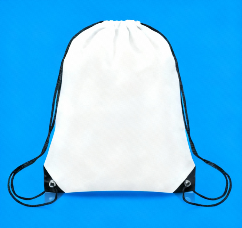 Large Drawstring Bag with Horse Design