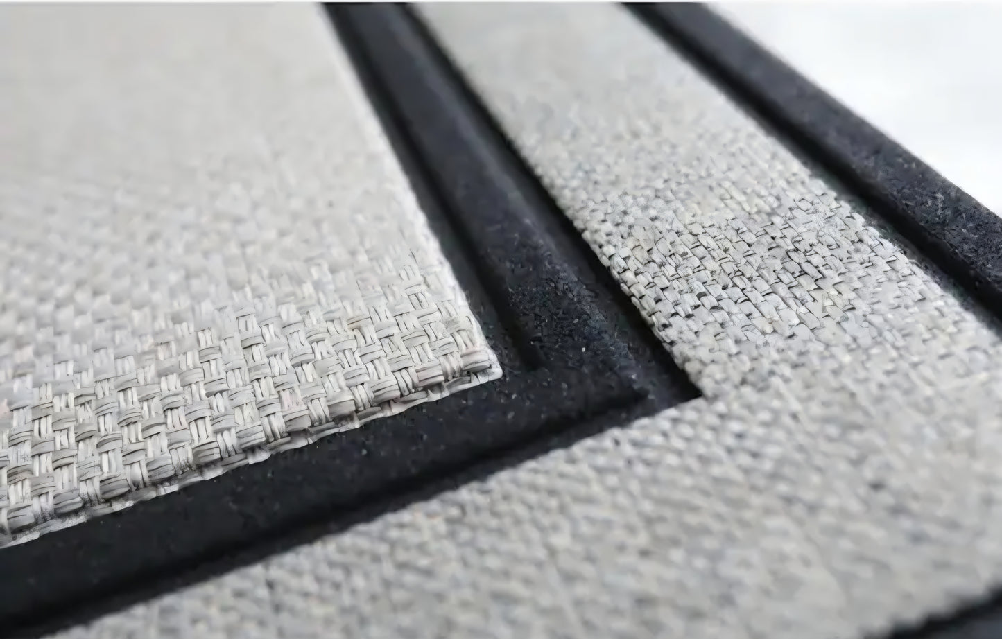 Racetrack Gray Rubber Non-Slip Outdoor/Indoor Door Mat