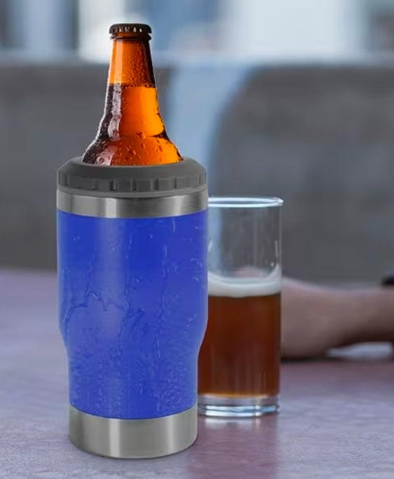 Powder Coated Stainless Steel 4n1 Drink Cups - 5 Colors