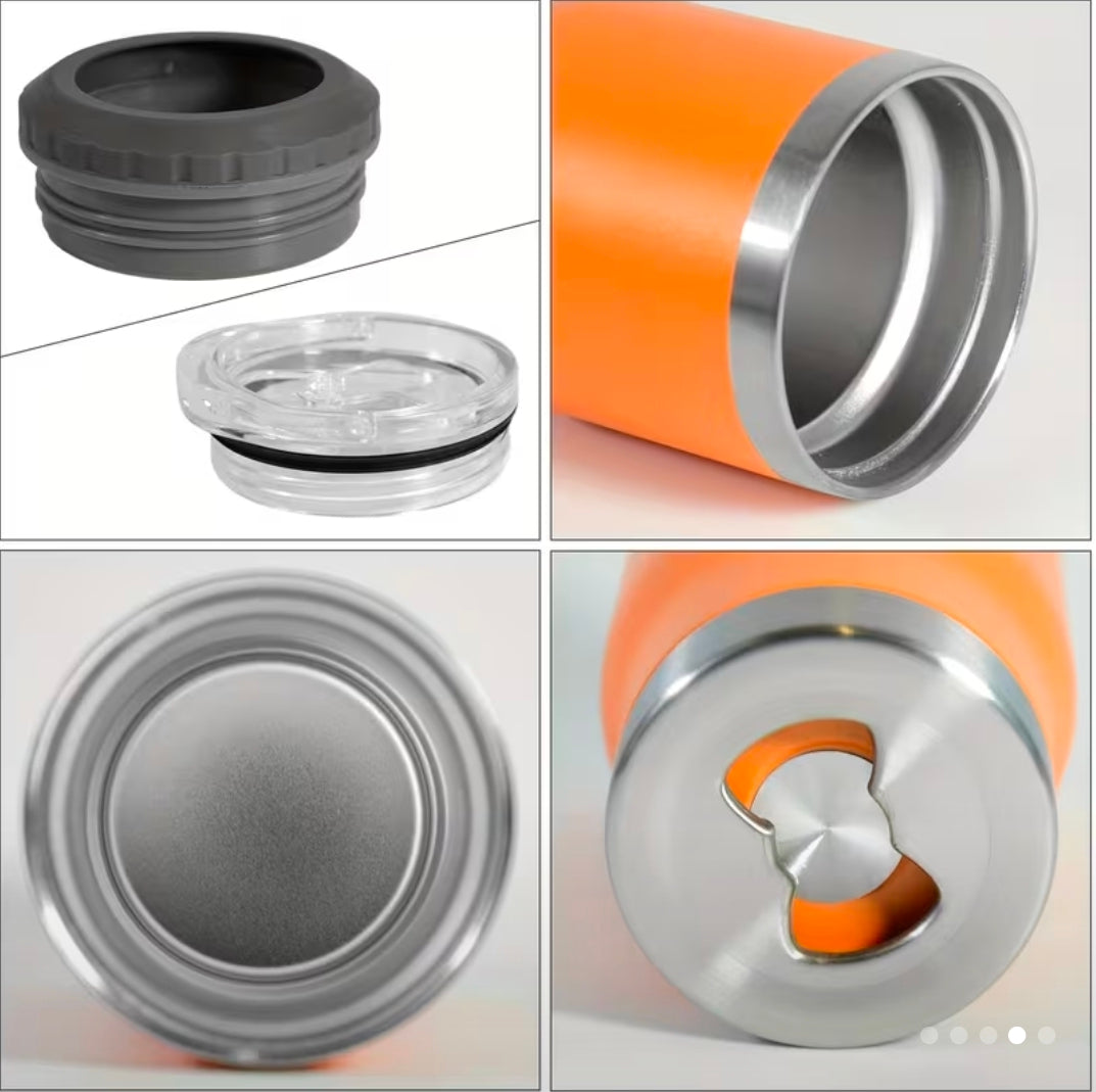 Powder Coated Stainless Steel 4n1 Drink Cups - 5 Colors