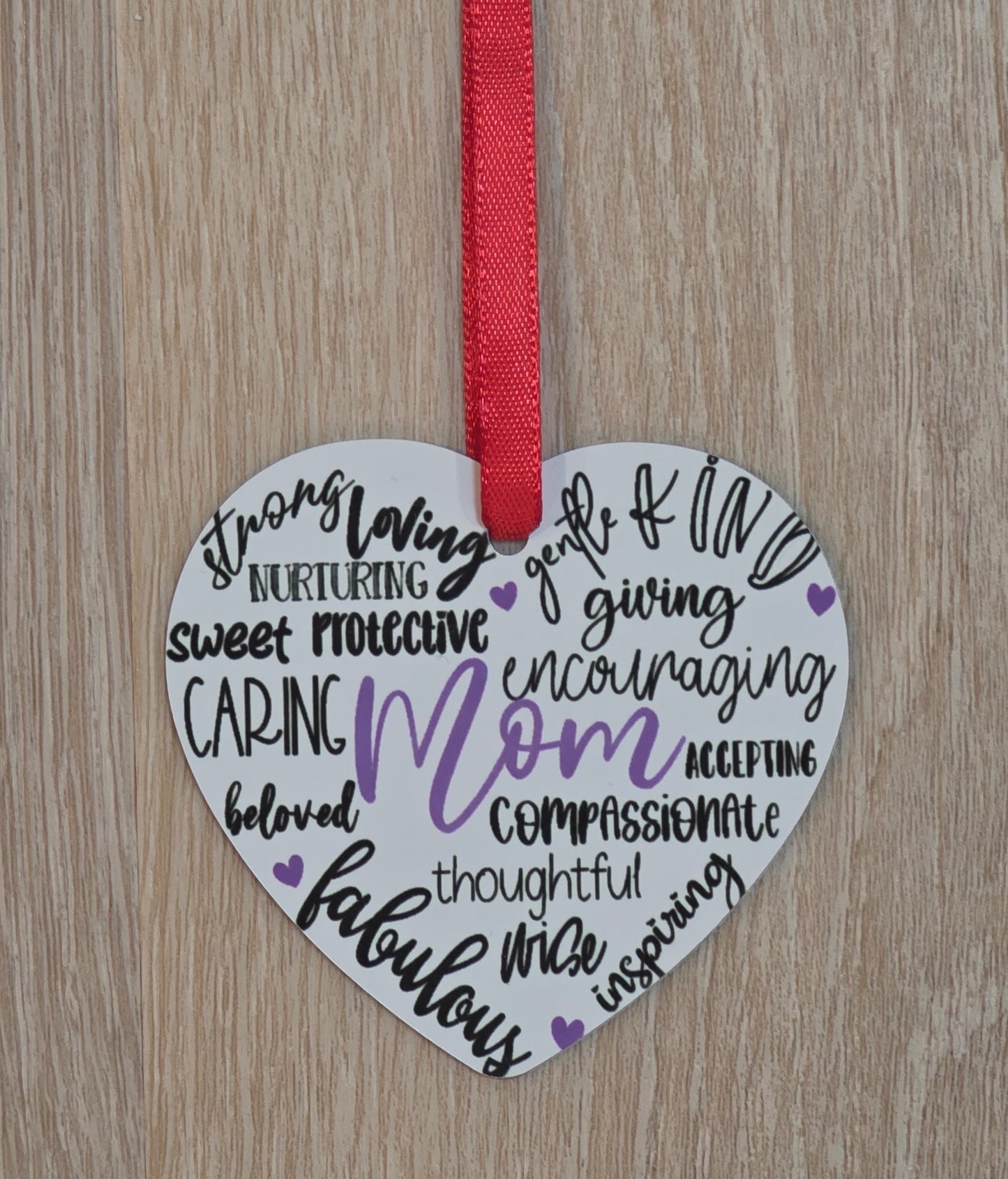 Heart Shaped Aluminum Ornament